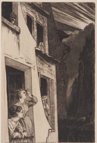 L'éclipse by Félix Bracquemond, 版画 for Sale on Singulart