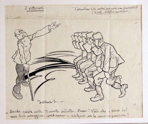 I Vittoriosi-Military Scene by Filiberto Scarpelli, Work on Paper for Sale on Singulart