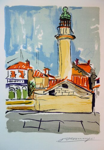 Bretagne, le phare by François Desnoyer, Print for Sale on Singulart