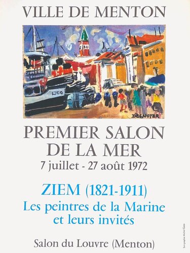 Expo 72 - Premier Salon de la Mer - Menton von François Desnoyer, Druck kaufen auf Singulart
