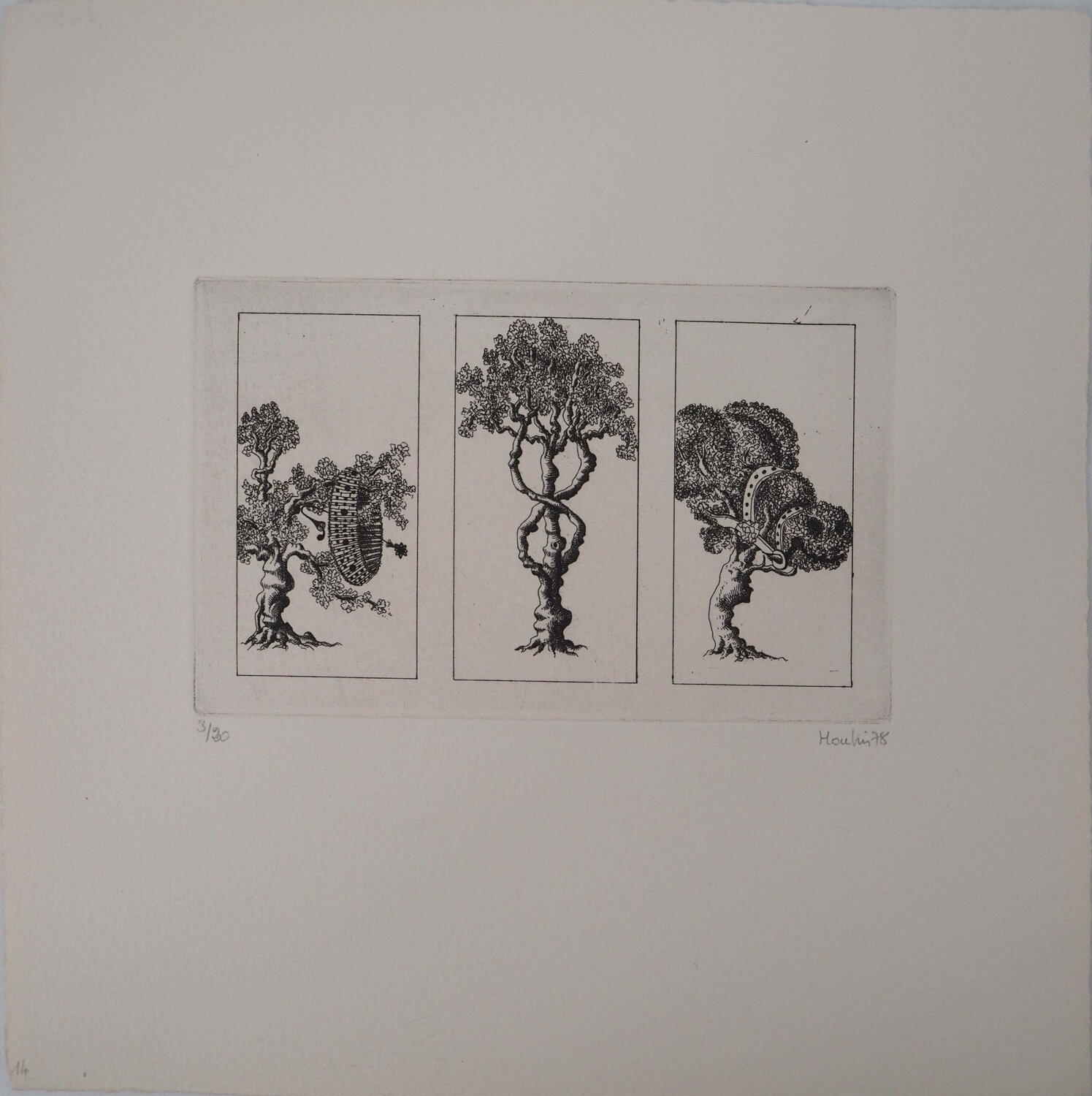 Trois Arbres François Houtin Impresión en venta