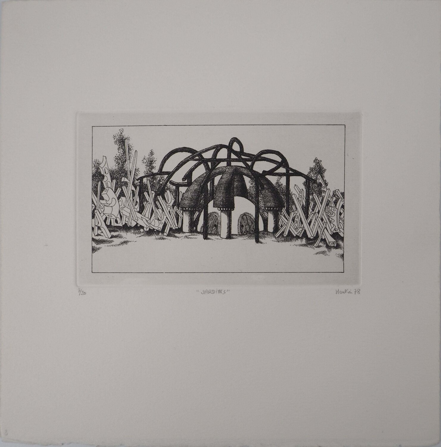 Architecture Organique François Houtin Print for sale