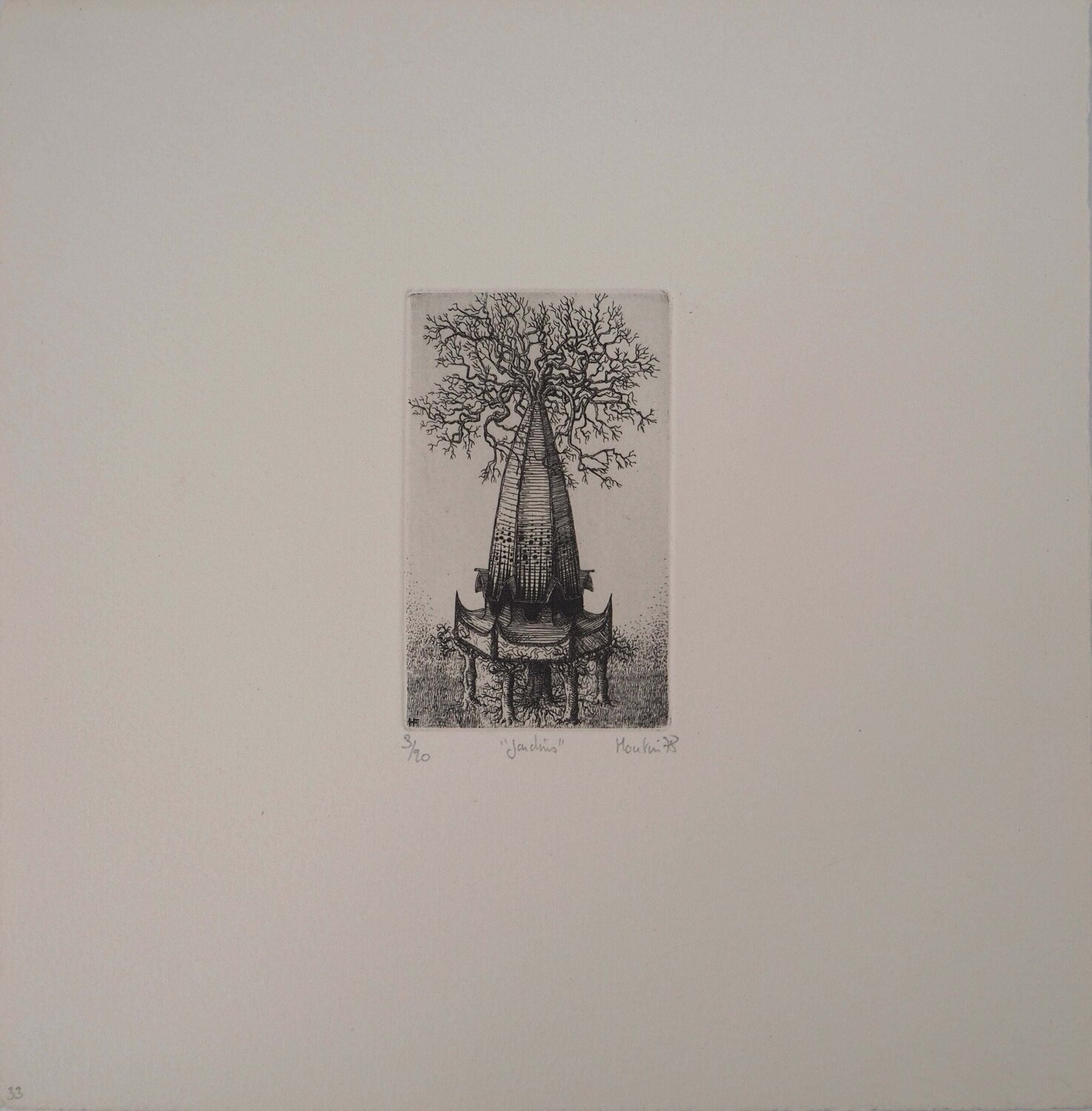 Banc entourant un arbre François Houtin Édition à vendre