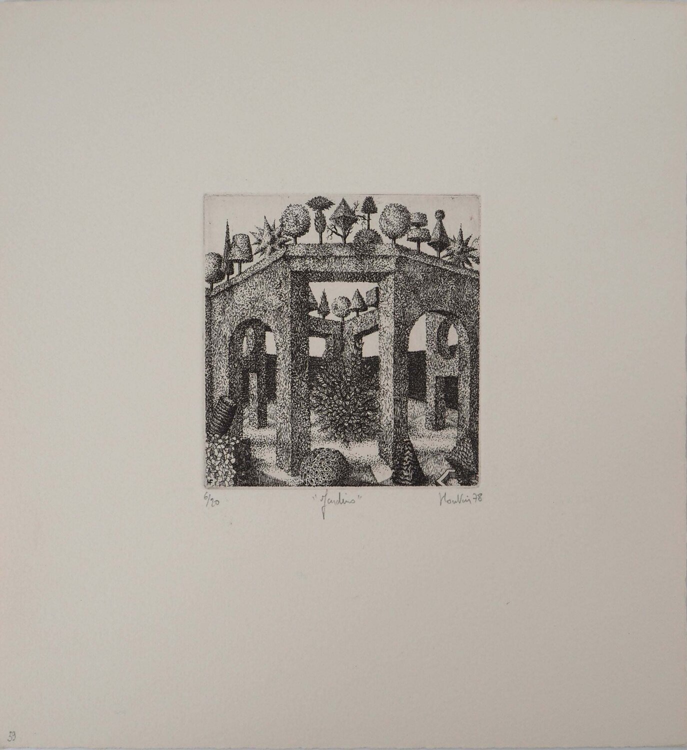 Le Kiosque François Houtin Print for sale