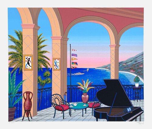 Terrasse au piano by François Ledan-Fanch, Print for Sale on Singulart