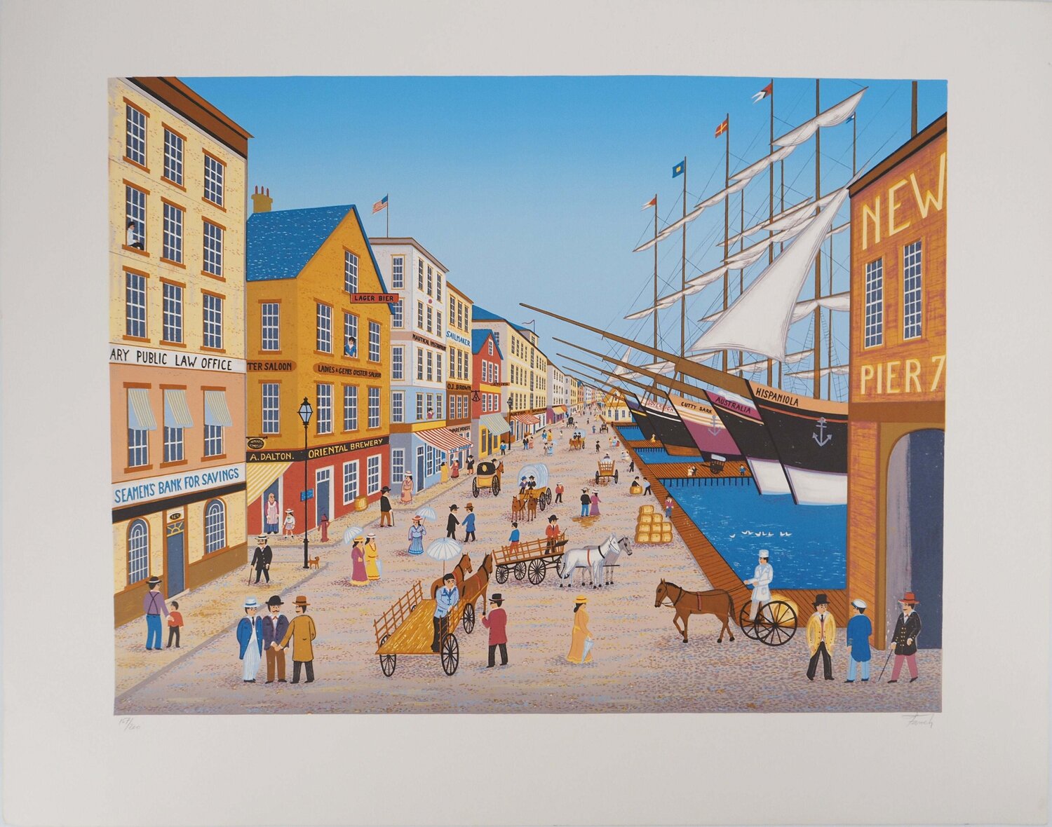Port de New-York François Ledan-Fanch Druck zu verkaufen