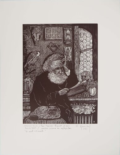 Le vieil alchimiste by François Maréchal, 版画 for Sale on Singulart