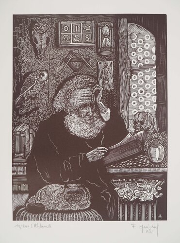 L'alchimiste by François Maréchal, Print for Sale on Singulart
