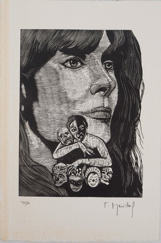Femme aux sept visages von François Maréchal, Druck kaufen auf Singulart