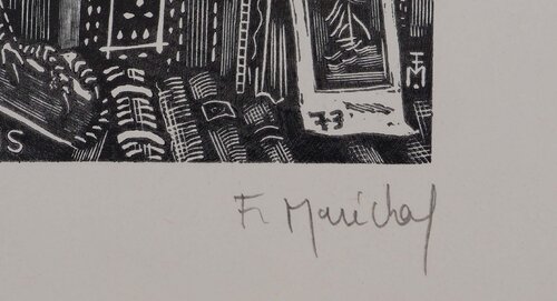 Aigle et bibliothèque par François Maréchal, Édition en vente sur Singulart