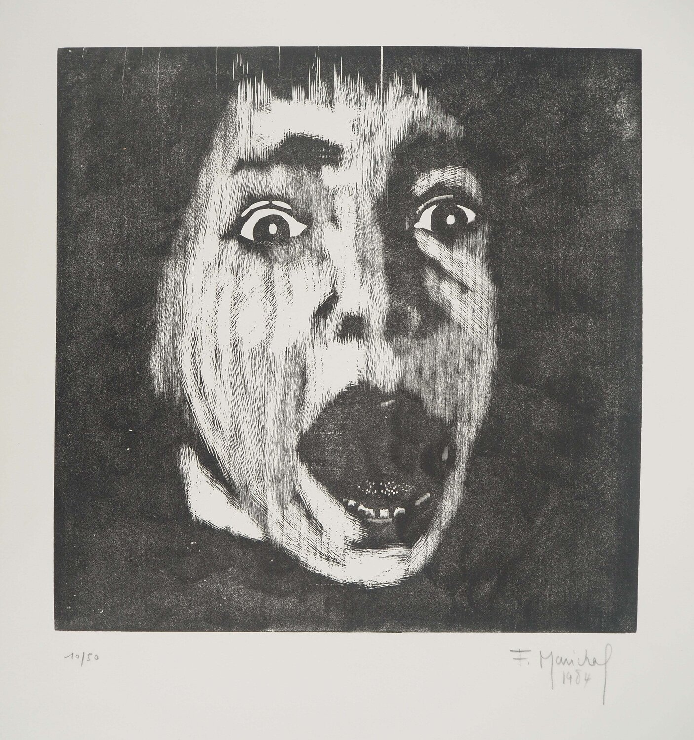 Le cri François Maréchal Print for sale