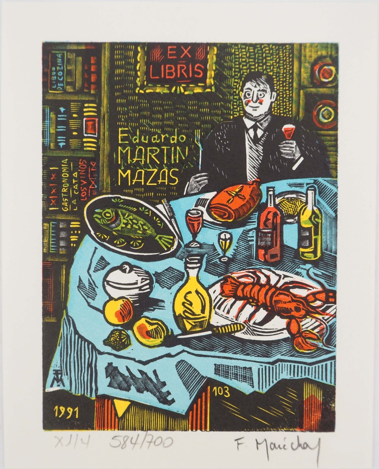 La bonne table au homard François Maréchal Druck zu verkaufen