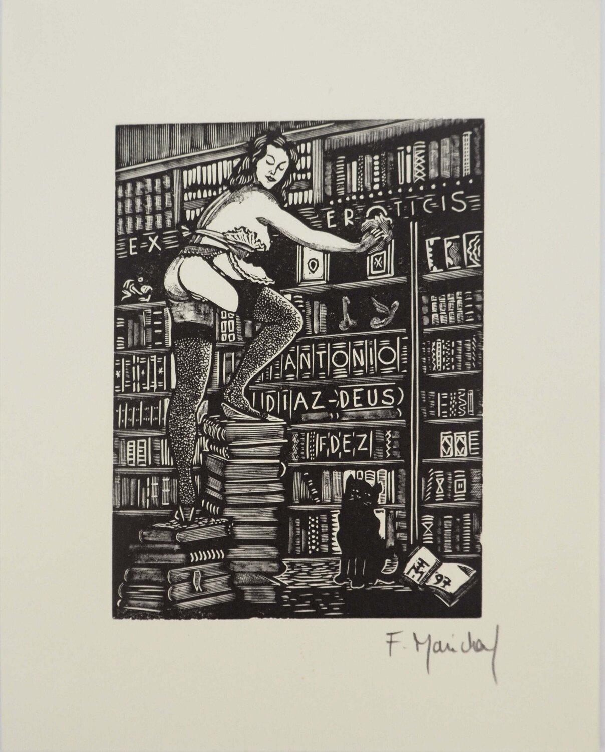 La bibliothèque érotique François Maréchal Druck zu verkaufen