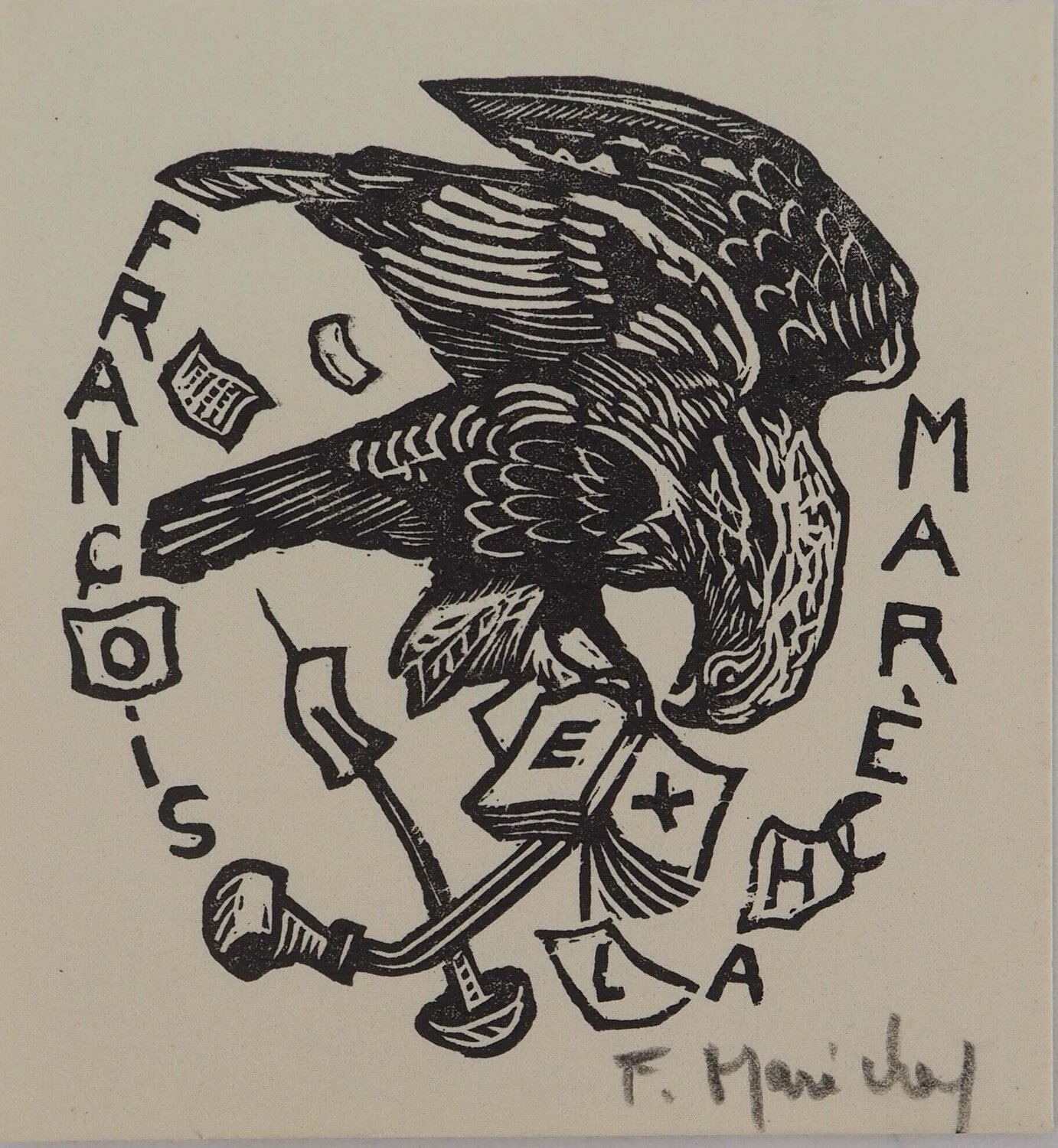 Aigle graveur François Maréchal Édition à vendre