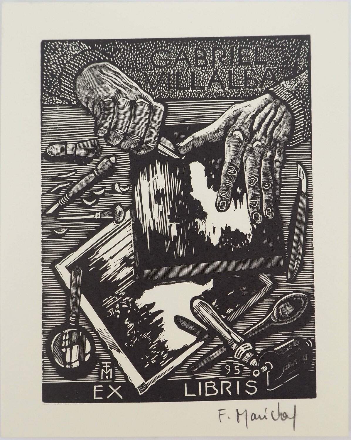 L'atelier du graveur François Maréchal Print for sale
