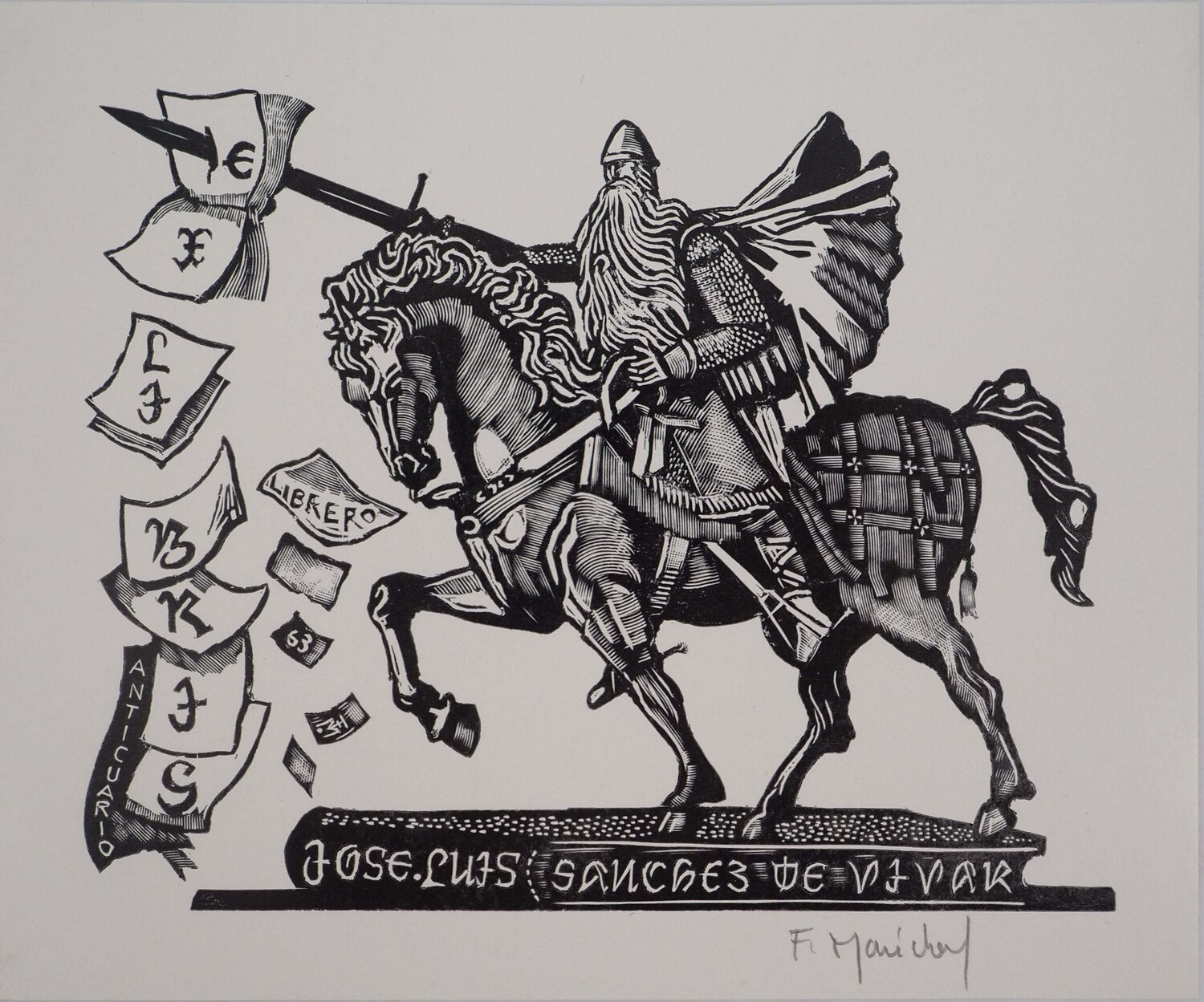 Le chevalier des lettres François Maréchal Afdruk te koop