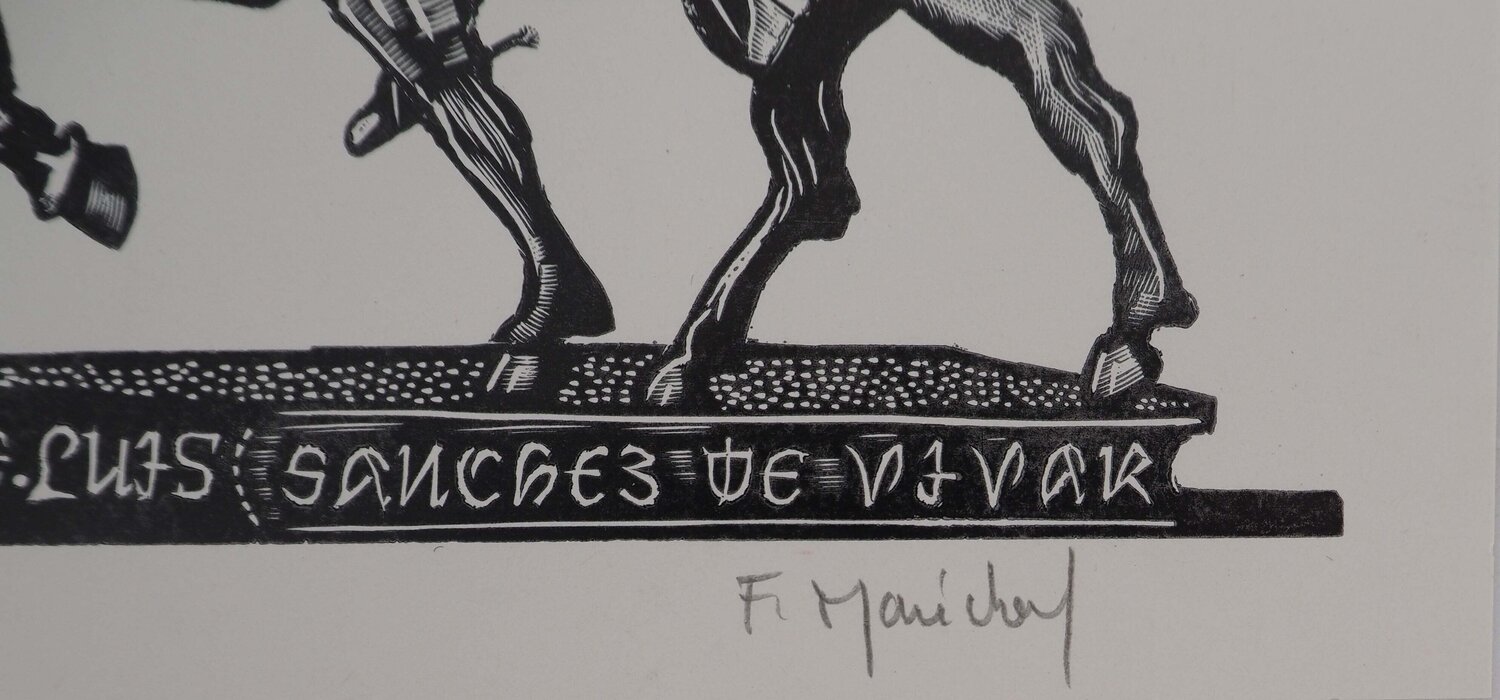 Le chevalier des lettres François Maréchal Druck zu verkaufen
