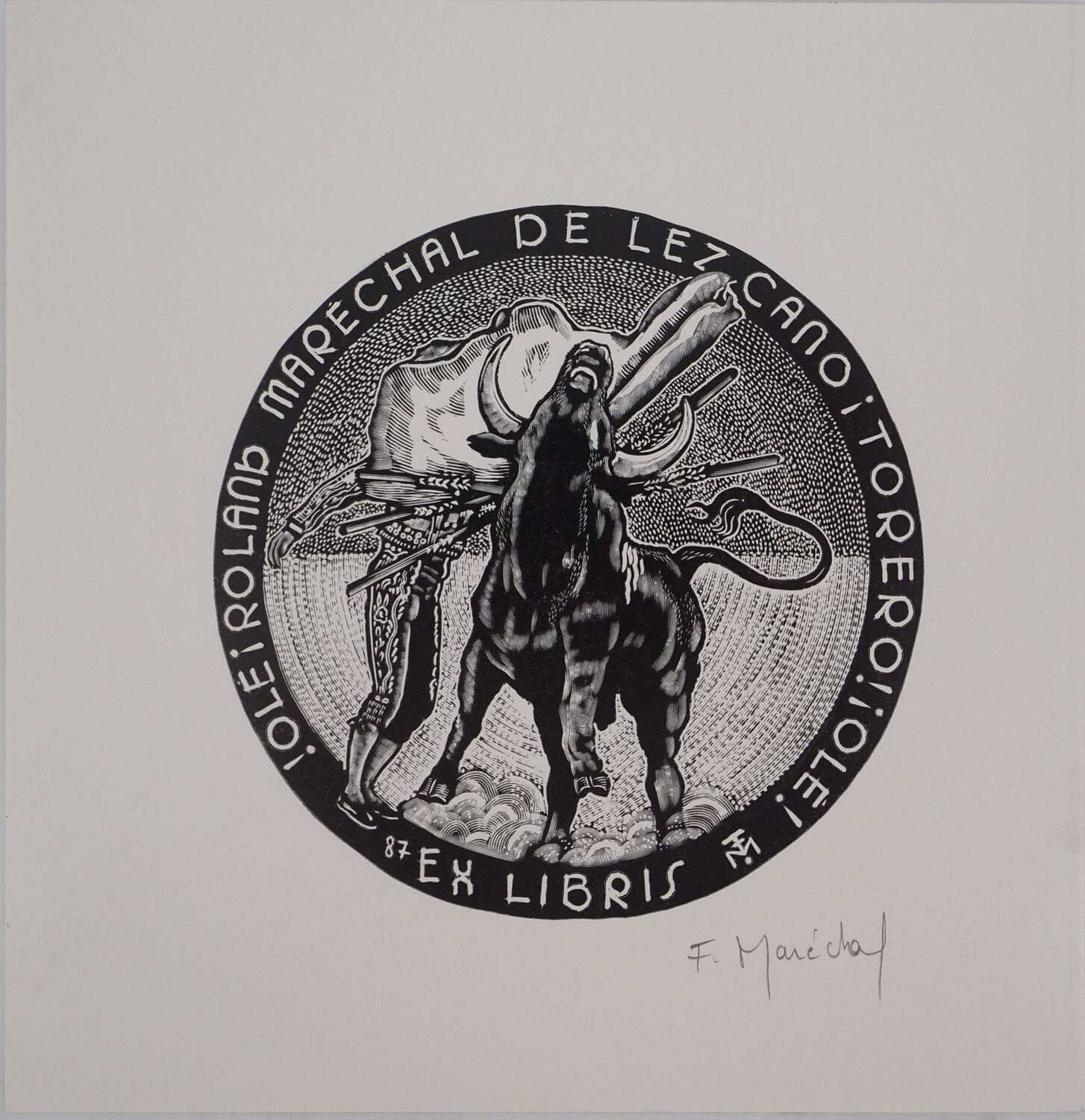 Scène de tauromachie François Maréchal Druck zu verkaufen