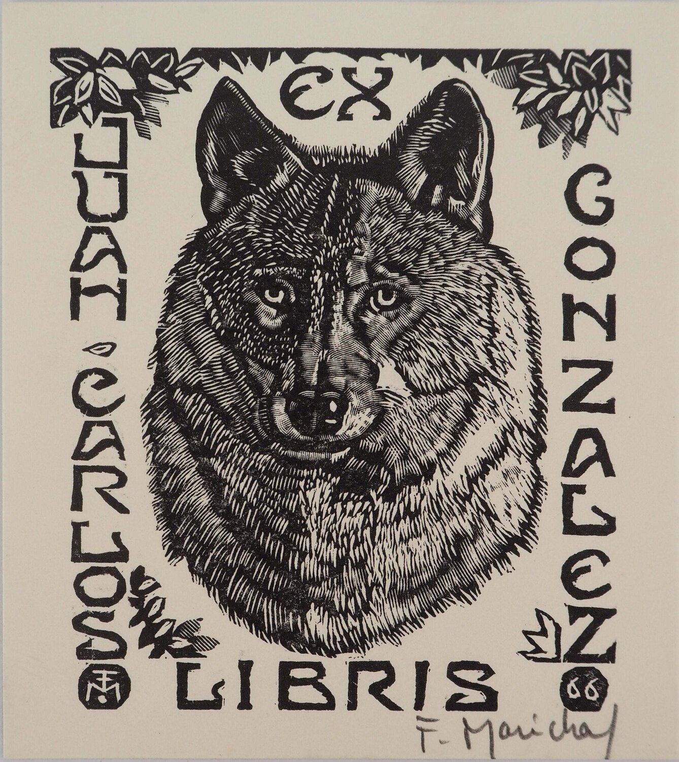 Le loup François Maréchal Print for sale