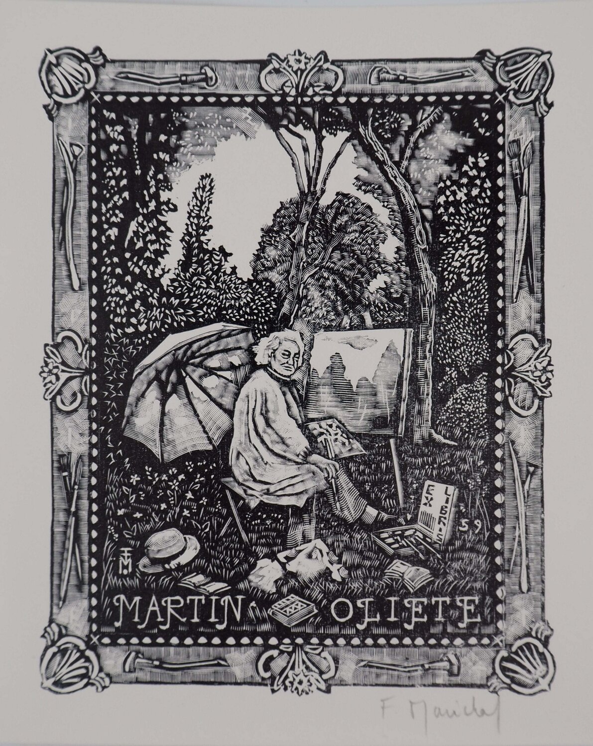 Le paysagiste François Maréchal Print for sale