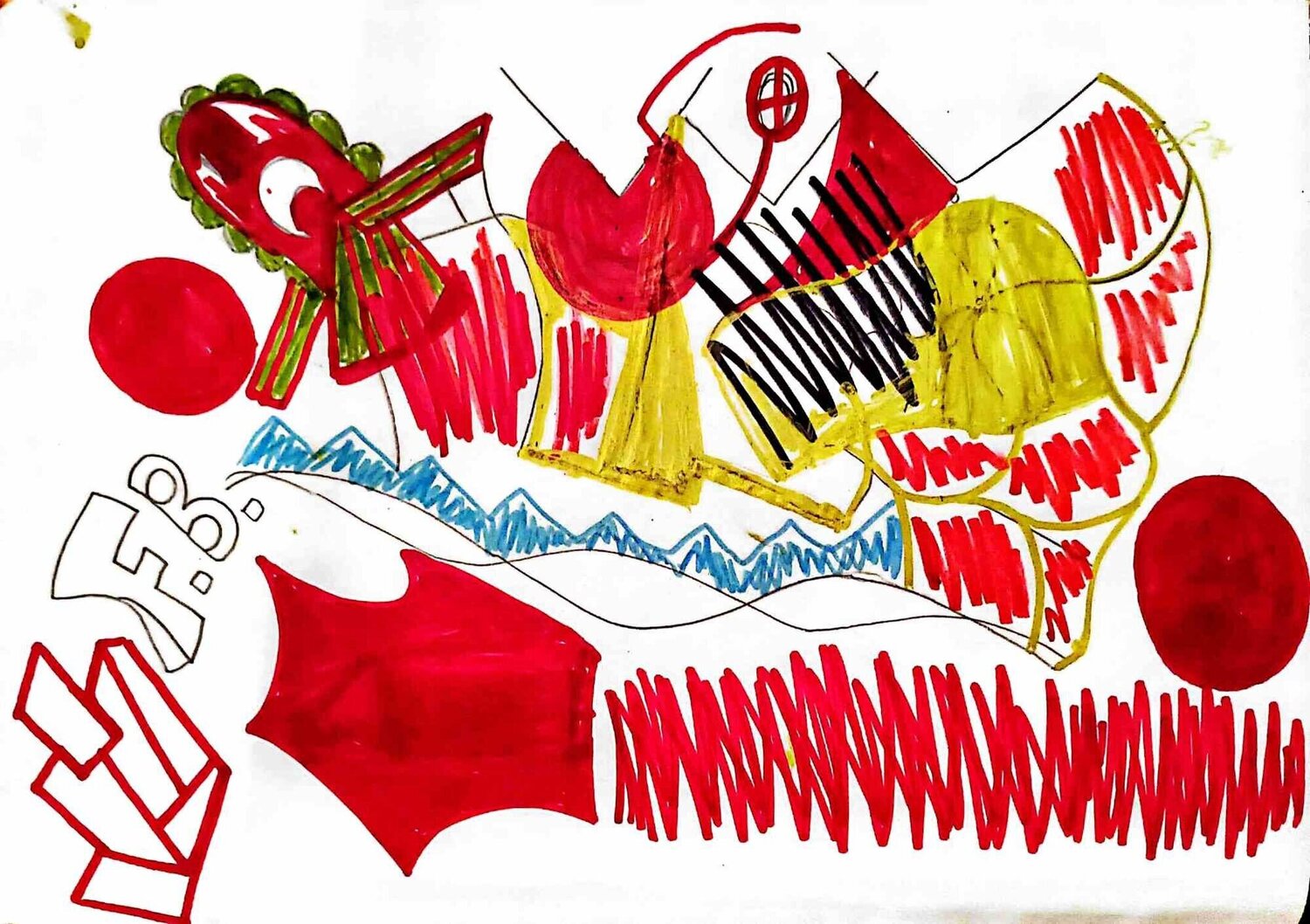 Untitled Fred Bugs Werk auf Papier zu verkaufen