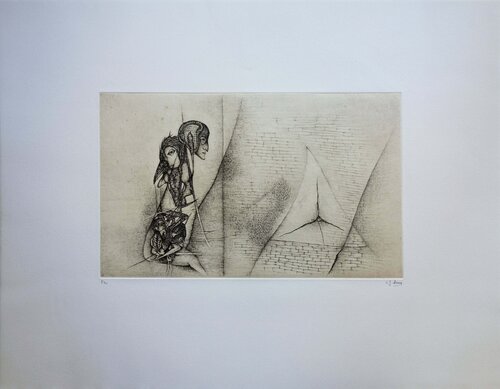 La question, Gravure originale signée Fred Deux