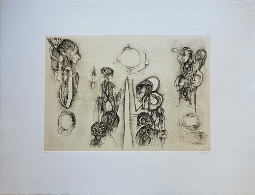 L’astre, Gravure originale signée di Fred Deux, Stampa in vendita su Singulart