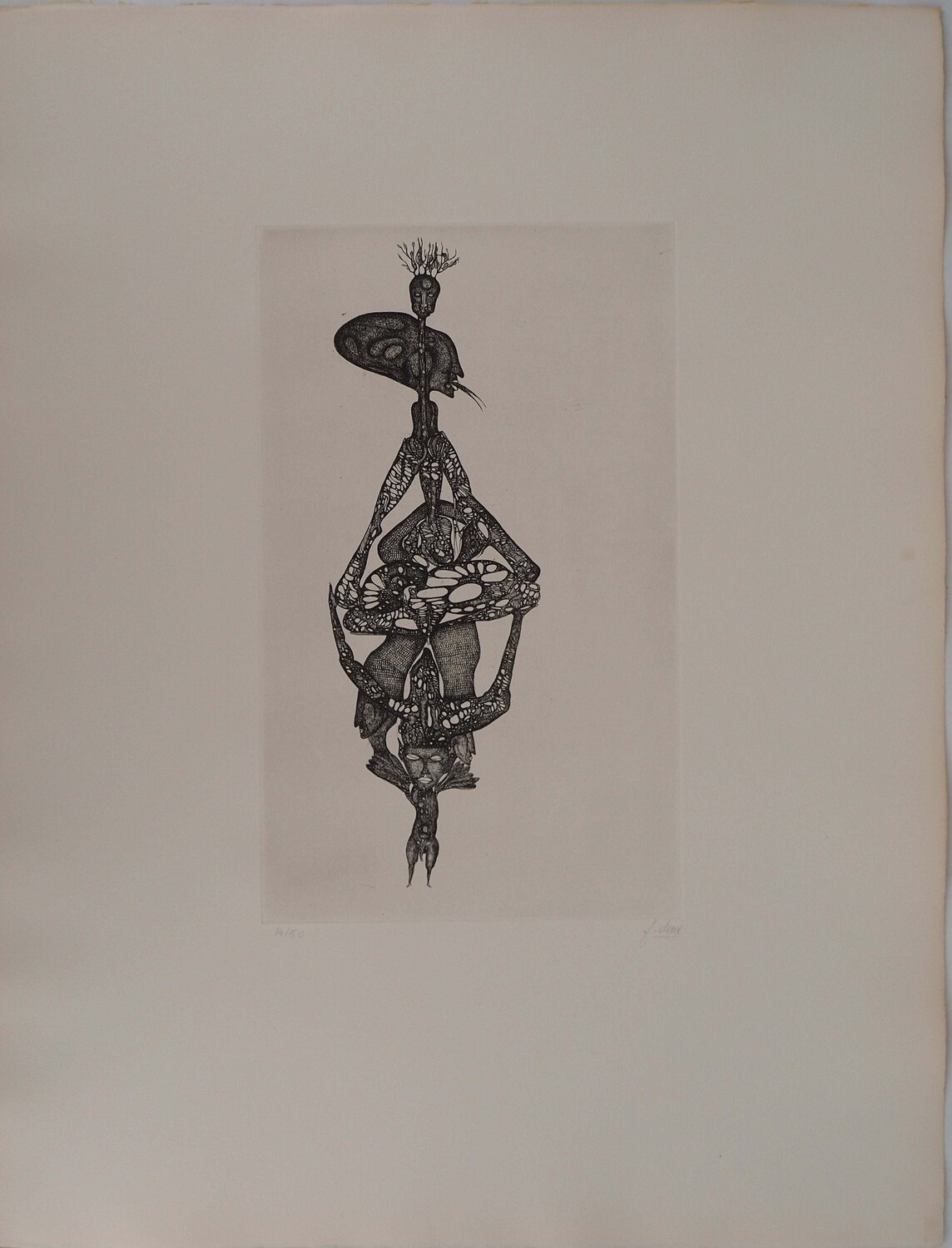 Débandement, Gravure originale signée Fred Deux Druck zu verkaufen