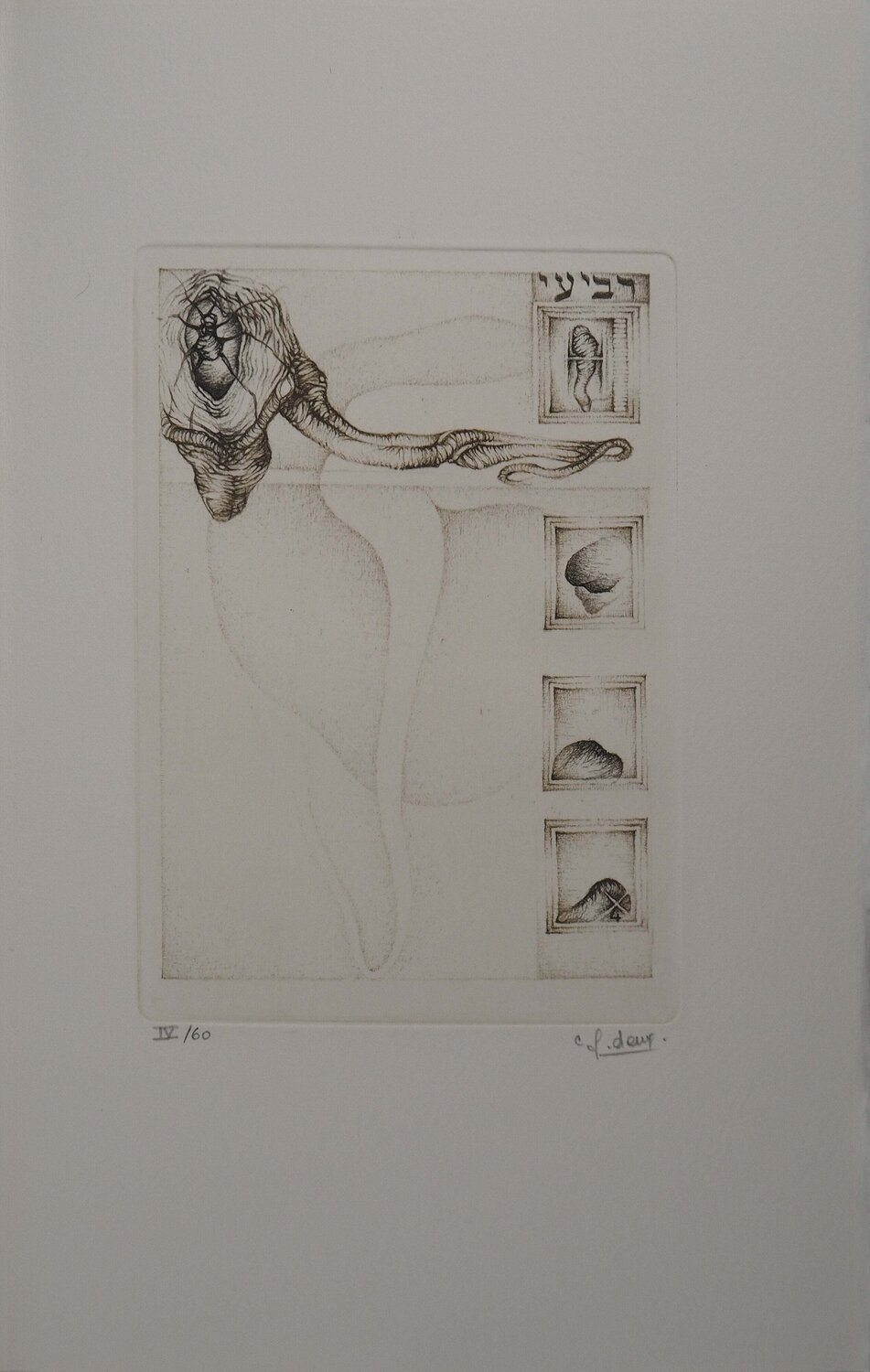 Quatrième degrés, Gravure originale signée Fred Deux Print for sale