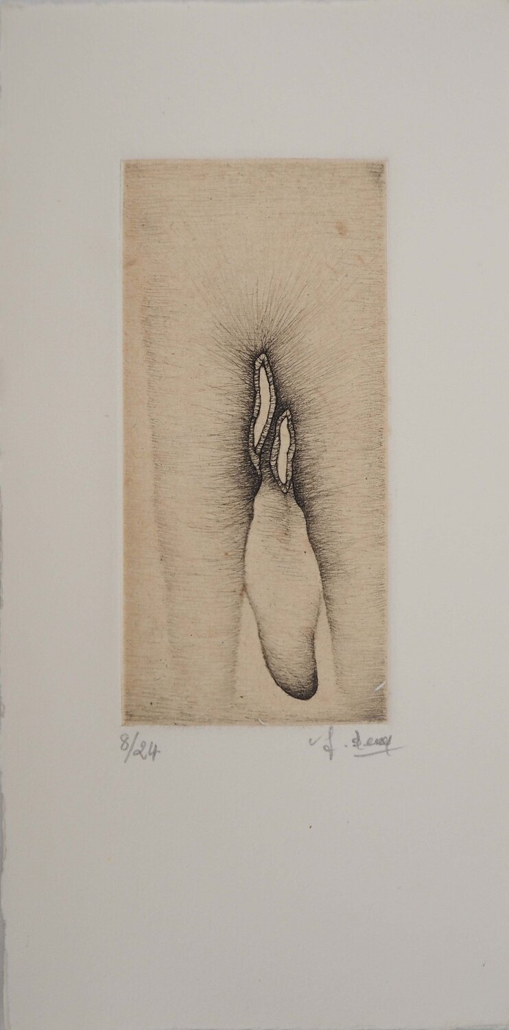 L'oubli, Gravure originale signée Fred Deux Druck zu verkaufen