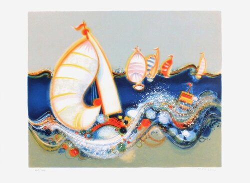1992 - Régate II by Frédéric Menguy, Print for Sale on Singulart