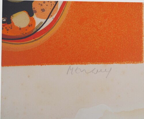 Bateau dans une mer orange by Frédéric Menguy, Print for Sale on Singulart