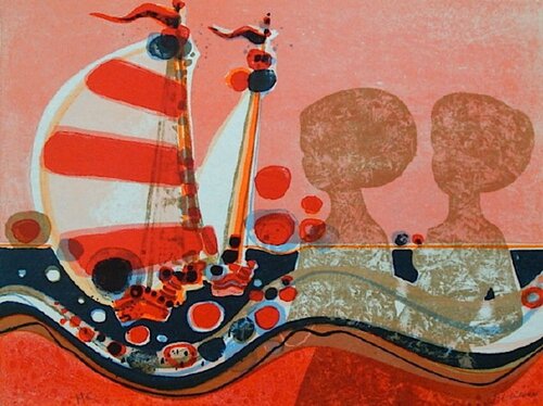 1975 - Les Angéliques - ombres au voilier by Frédéric Menguy, Print for Sale on Singulart