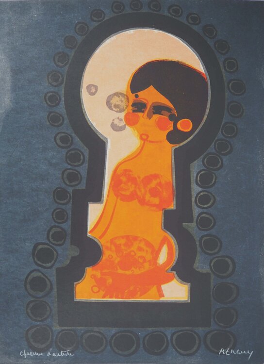 La Femme au cadenas bleu  Frédéric Menguy
