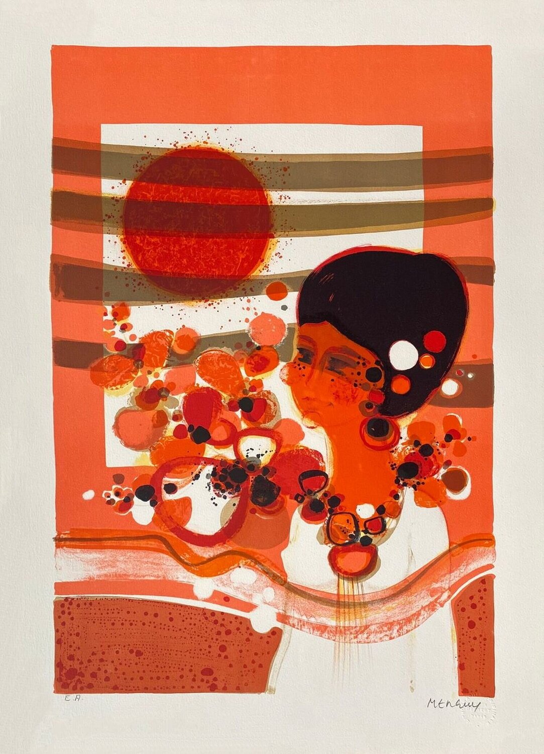 1974 - Fenêtre au soleil Frédéric Menguy Stampa in vendita