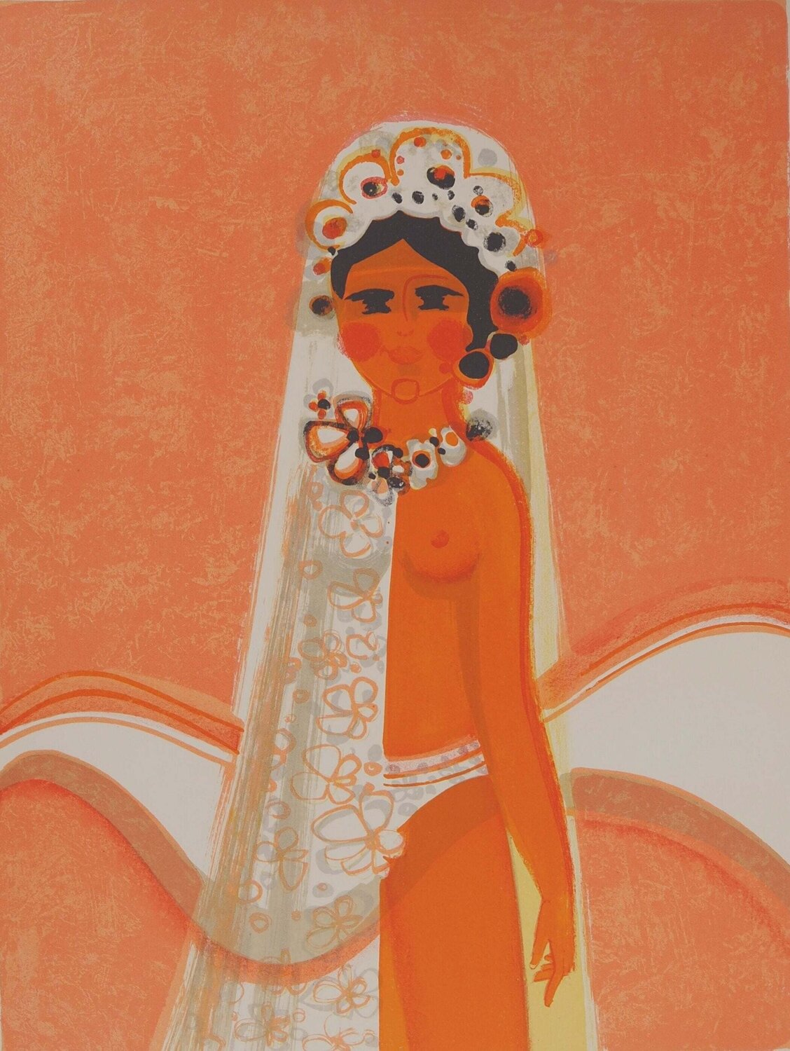 Portrait d'une mariée Frédéric Menguy Print for sale