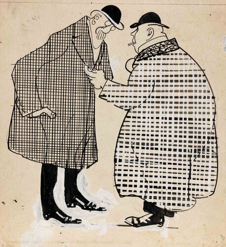 The Gentlemen par Gabriele Galantara, Œuvre sur papier en vente sur Singulart