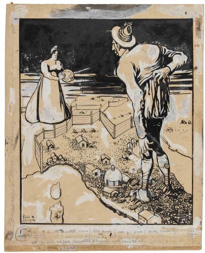 Anti-clerical political di Gabriele Galantara, Opera su carta in vendita su Singulart