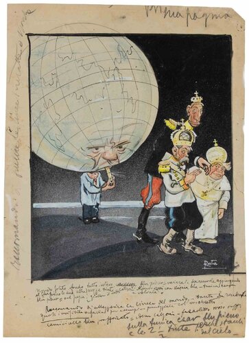  The Globe  par Gabriele Galantara, Œuvre sur papier en vente sur Singulart