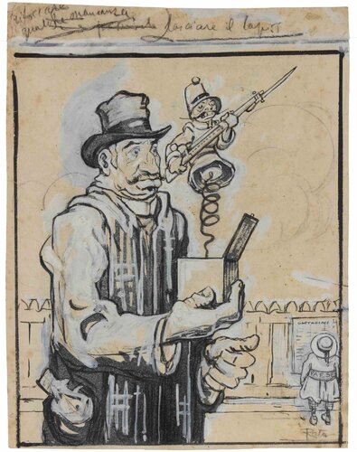 The Toy Soldier van Gabriele Galantara, Werk op papier te koop op Singulart