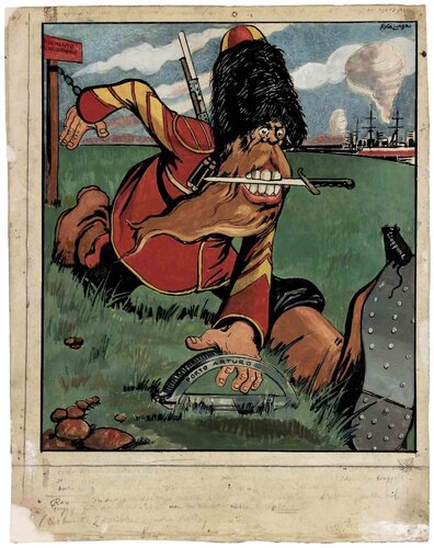 The Conquest of Porto Arturo by Gabriele Galantara, Work on Paper for Sale on Singulart