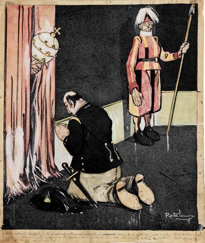 The Confession par Gabriele Galantara, Œuvre sur papier en vente sur Singulart
