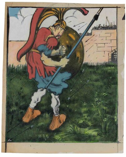 The Brave Soldier di Gabriele Galantara, Opera su carta in vendita su Singulart
