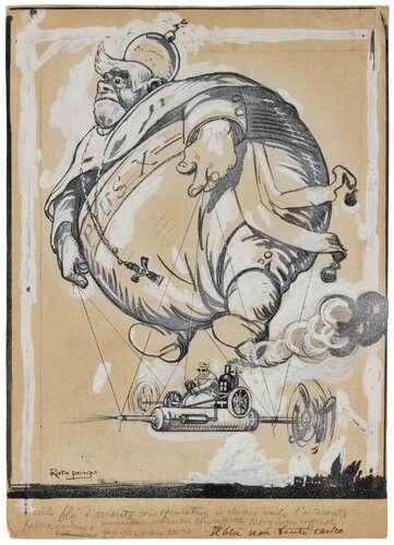 East Blue Sky (Pius X) par Gabriele Galantara, Œuvre sur papier en vente sur Singulart