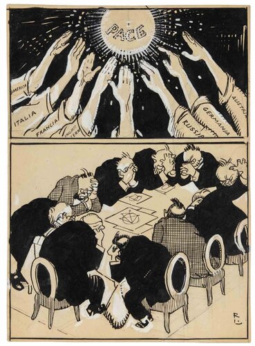 Peace van Gabriele Galantara, Werk op papier te koop op Singulart