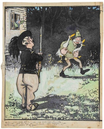 Thief of Geese by Gabriele Galantara, Work on Paper for Sale on Singulart