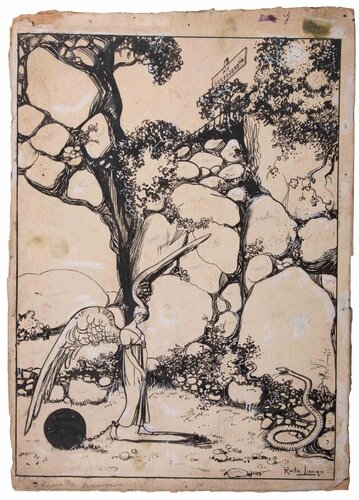  The Angel by Gabriele Galantara, Work on Paper for Sale on Singulart