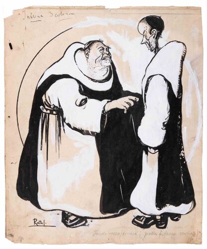 The Monks par Gabriele Galantara, Œuvre sur papier en vente sur Singulart