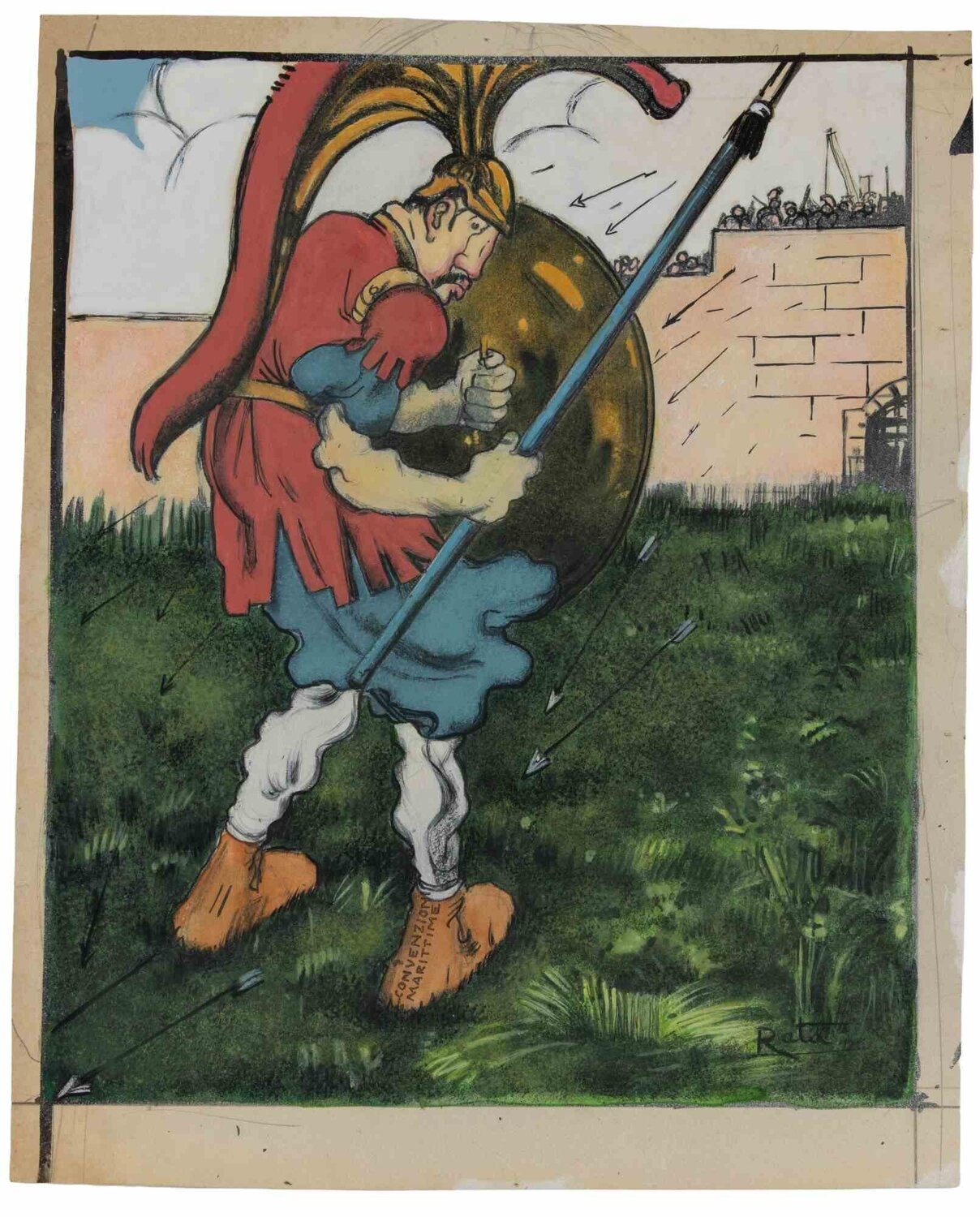 The Brave Soldier Gabriele Galantara