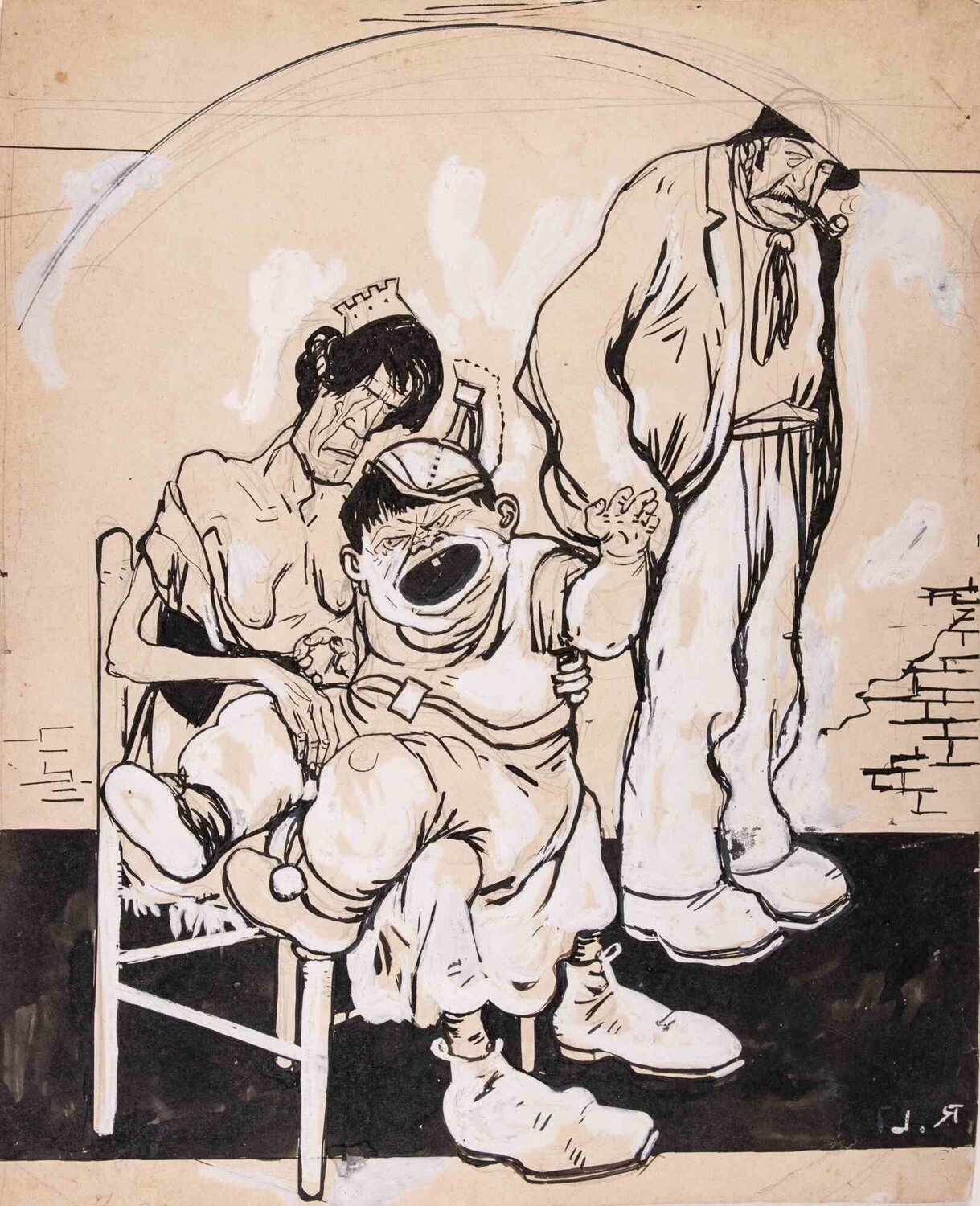 The Child's Tantrum Gabriele Galantara